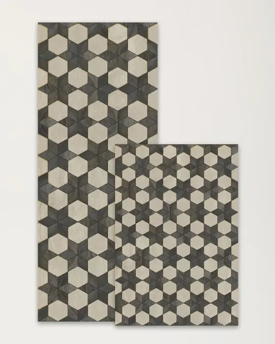 Marbled Star Vinyl Floor Mat