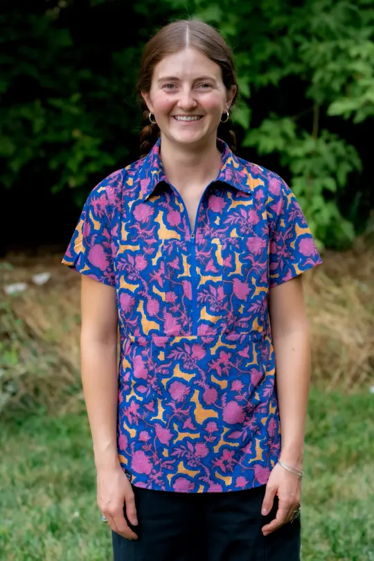 Triple Crown Half Zip Short Sleeve | Chromaflor Blue UL