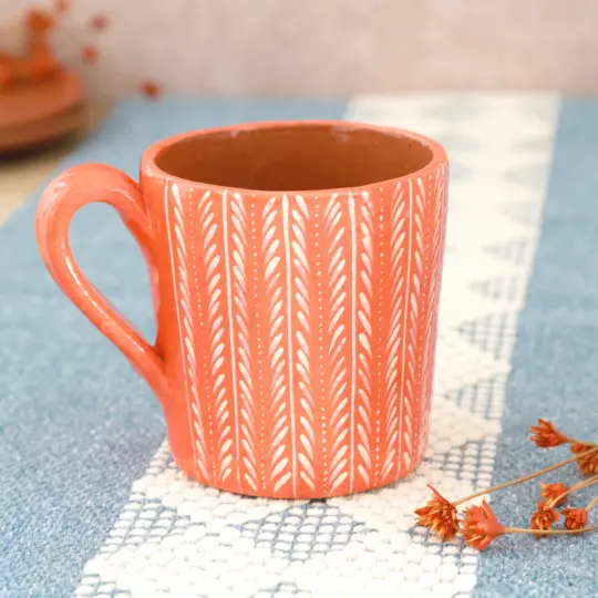 Capula Rhythmic Brushstrokes Mug