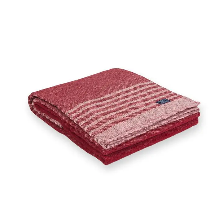 Linear Stripe Throw - Red