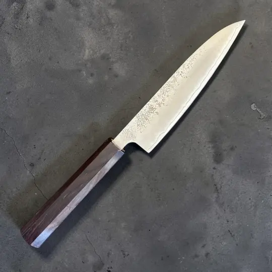 Hatsukokoro Ginrei Silver #3 Petty 130mm with Mono Ebony Handle
