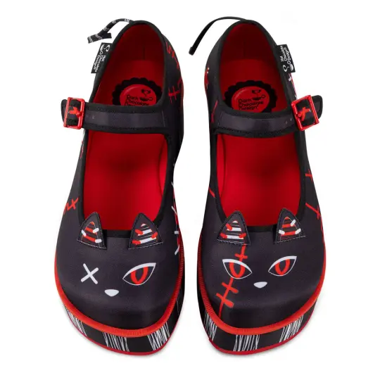 Riot Kitty Women's Mary Jane Platform