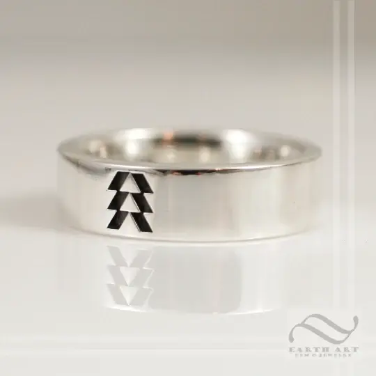 Hunters Band - Sterling or 14k