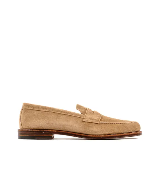 Alden Unlined Leisure Handsewn Tan Suede 6244F