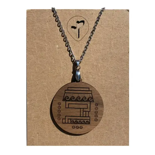 calli / necklace / walnut
