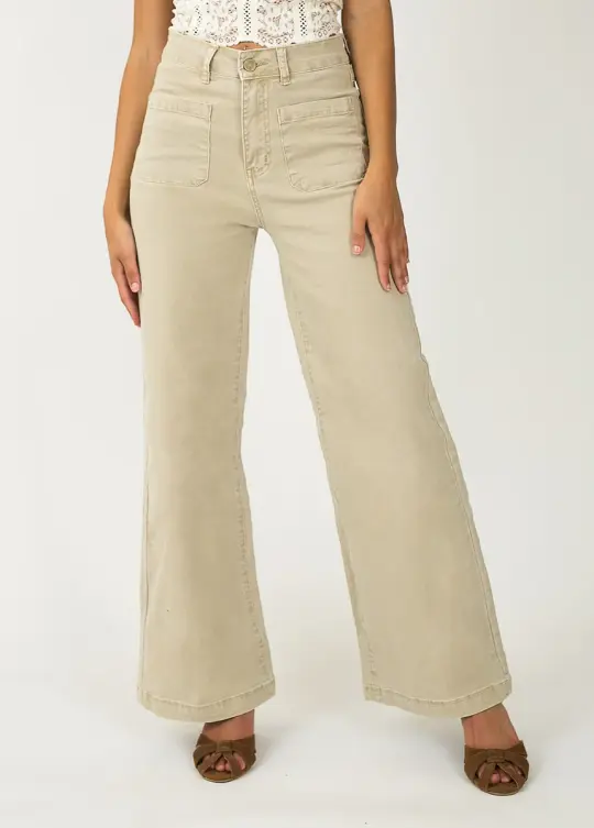 Avina Denim in Khaki