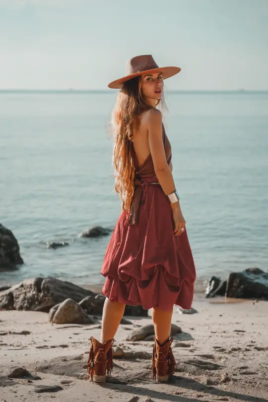 Maxi Skirt Aurora Rust