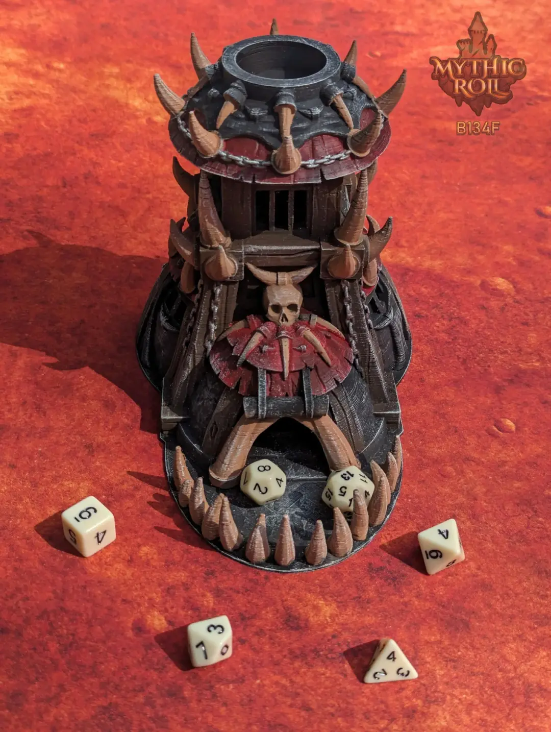 Barbarian Class 3D Printed Dice Tower- Mythic Roll - Unchained Games | Tabletop RPG Gaming Cosplay - Dungeons and Dragon DnD D&D Wargaming