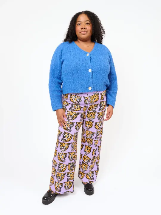 Palazzo Pant Cheetah Head