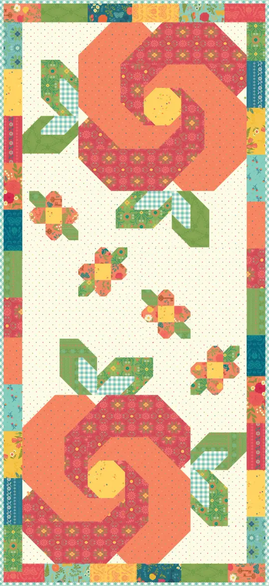 Rose Garden Runner in First Blooms