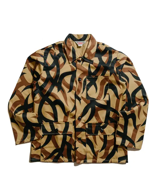 The Real McCoy's MJ25013 Tribal Camouflage Combat Jacket Beige