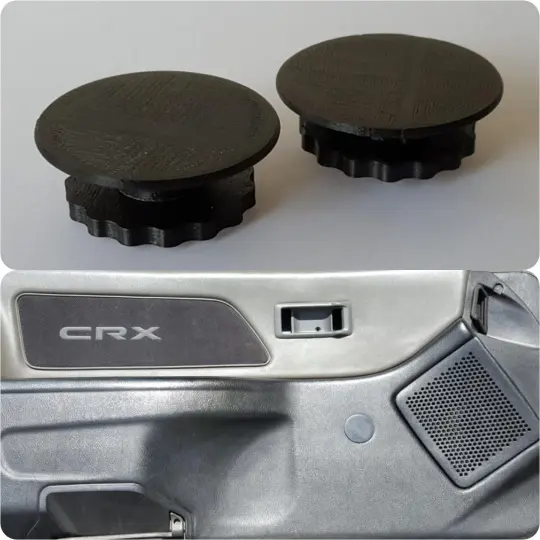 88-91 Honda CRX / EF Civic Window Crank Delete Plugs