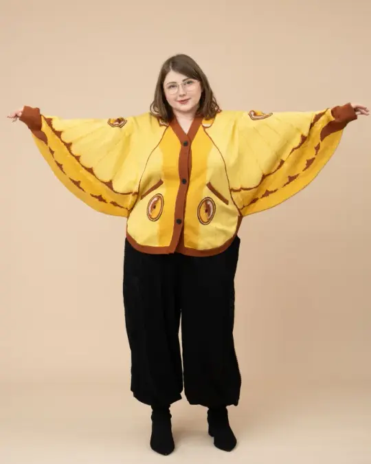 Comet Moth Cardigan (Restocking November 5th, 2026)