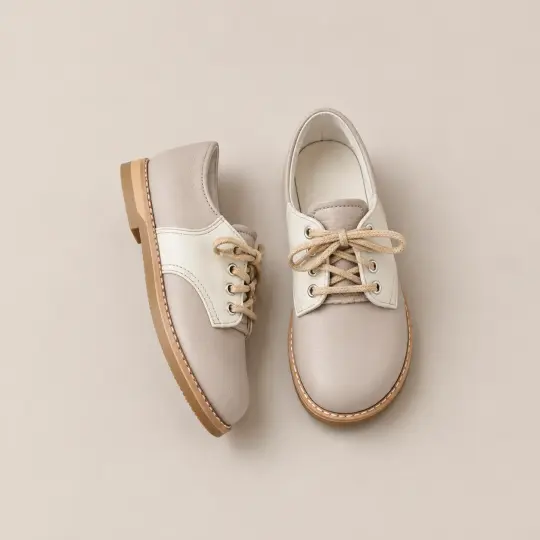 Mini Boys Saddles in Sand & Fog