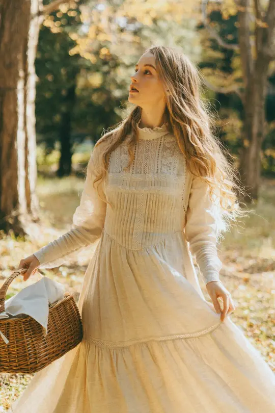 Beverly 31| victorian linen dress