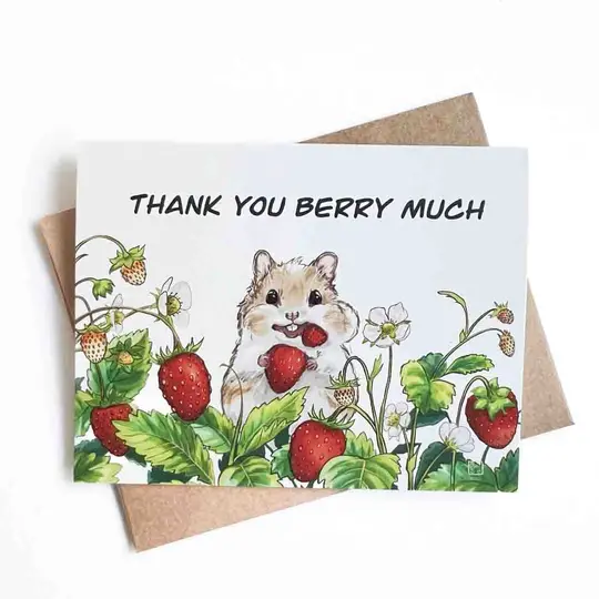 Thank You Berry Much Card