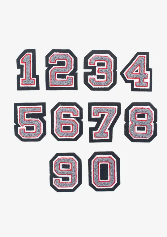 Chenille Patches - Numerals