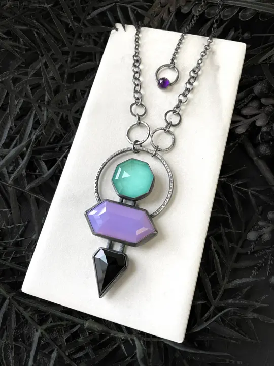 Art Deco Glow Amulet