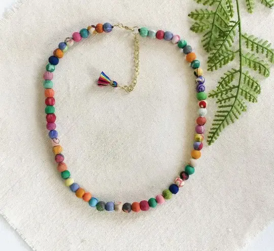 Classic Kantha Strand Necklace