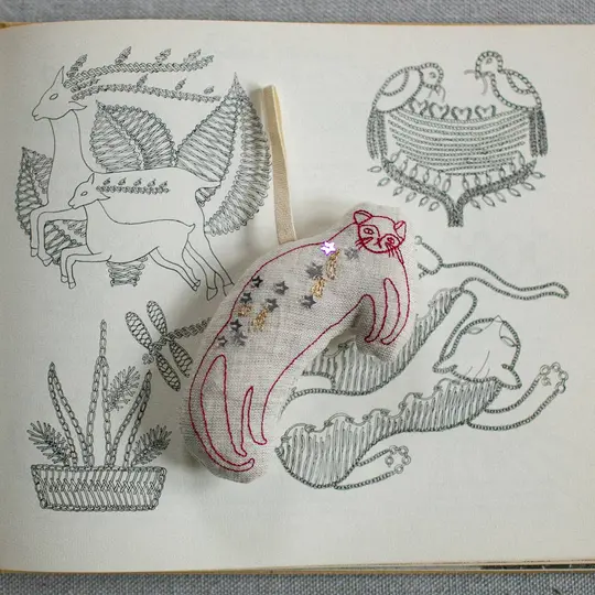 Baby Hugo Cat - Cotton & Lavender filled Ornament, Scented