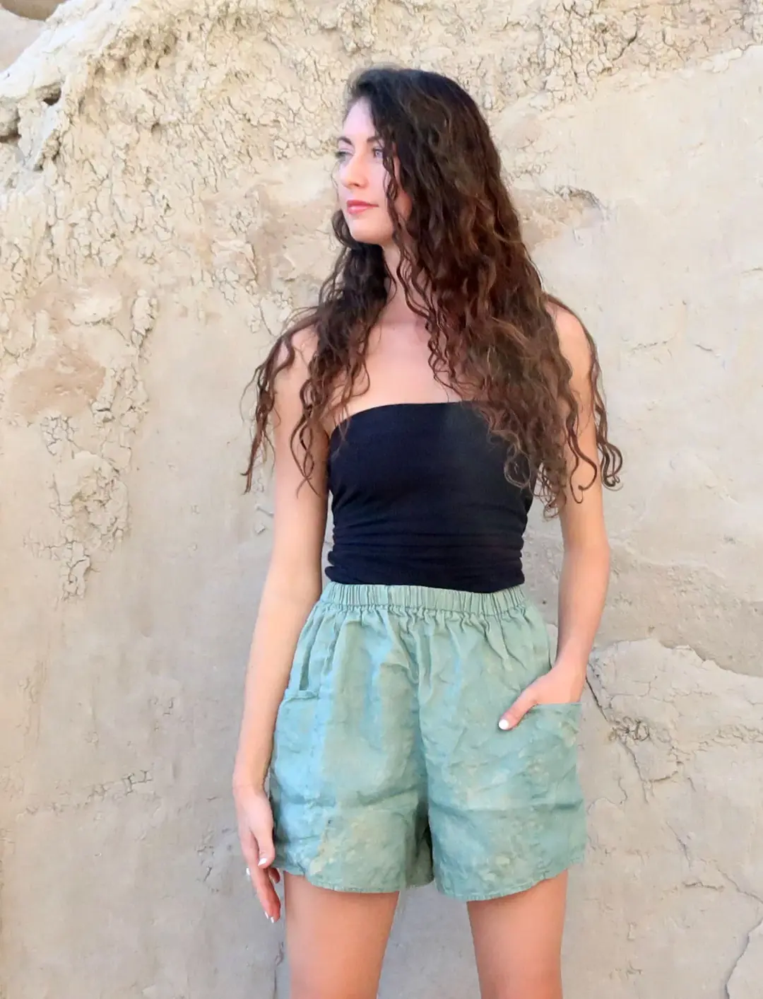 High Rise Everyday Perfect Pockets Shorty Shorts