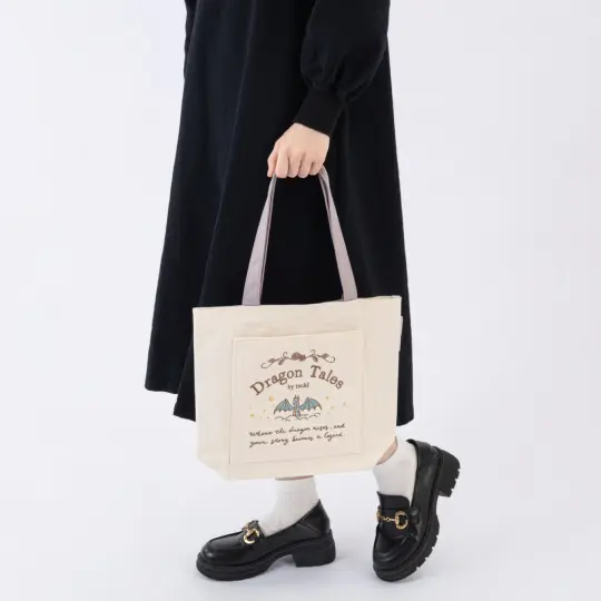 Tsuki ‘Dragon Tales’ Limited Edition Embroidered Tote Bag ☾