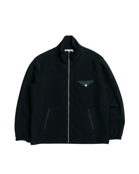 Universal Products Wool Cashmere Fleece Jacket Black