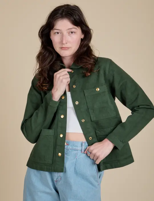 Denim Work Jacket - Swamp Green *FINAL SALE*