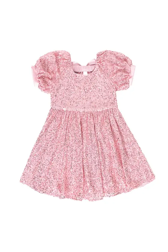Mini Marisol Dress in Pink Sequin