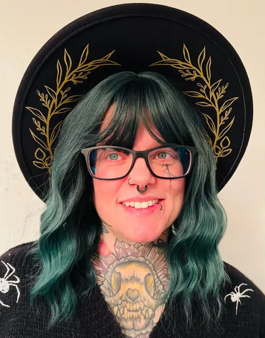 Fern Crown Vegan Felt XL Brim Hat