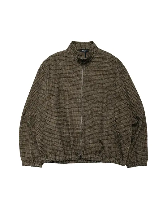 Wanze Track Jacket Brushed Cotton Wool Plaid