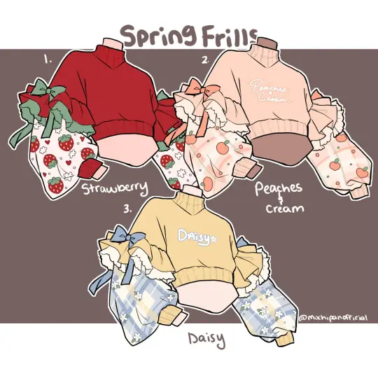 (Interest Check) Spring Frills Sweaters (In Development)