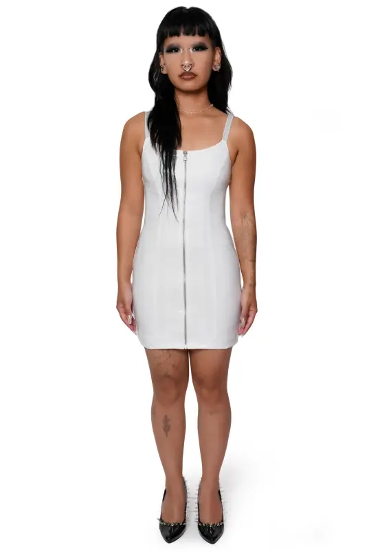 Porcelain Mistress Mini Dress