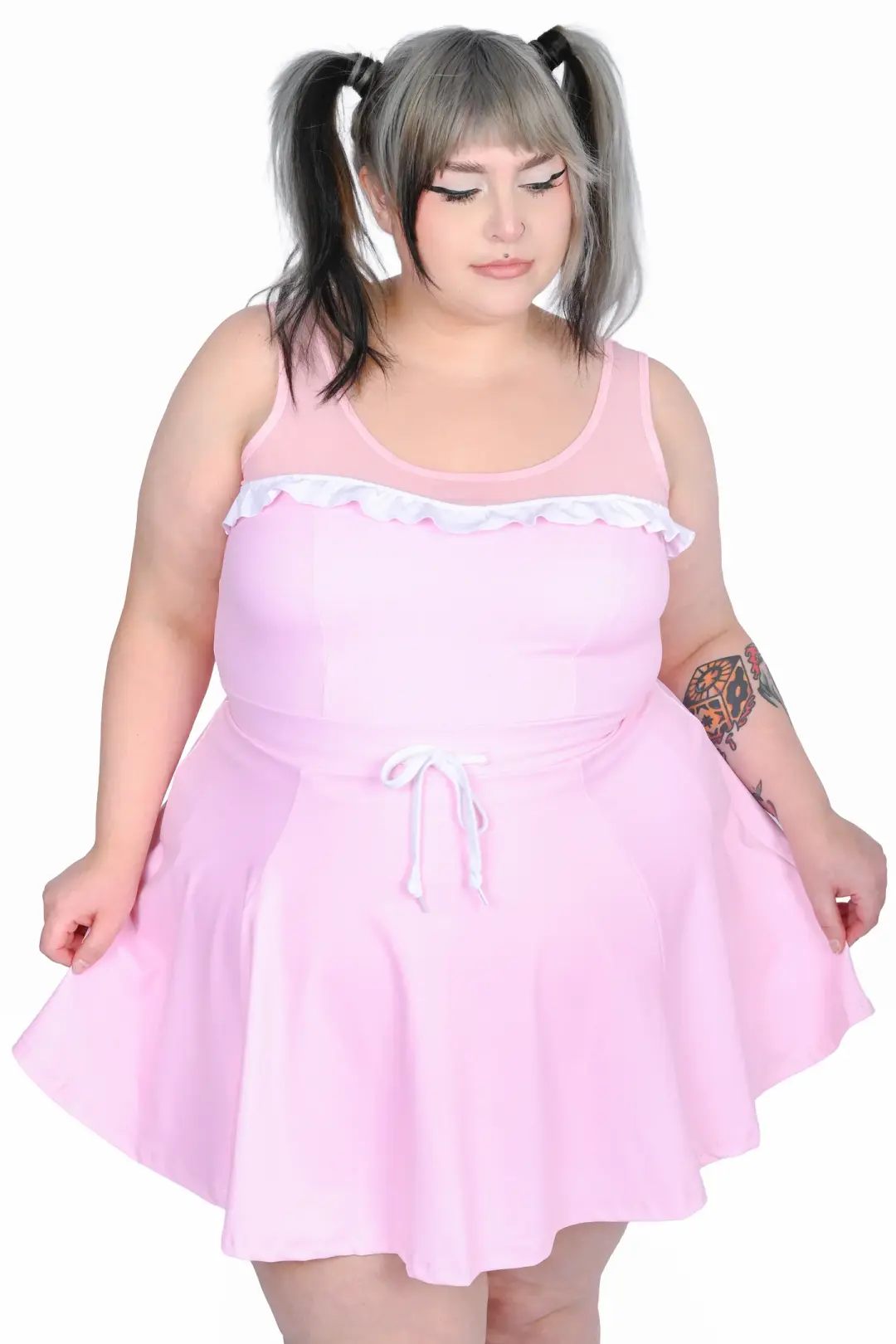 Pink Ruffle Active Dress
