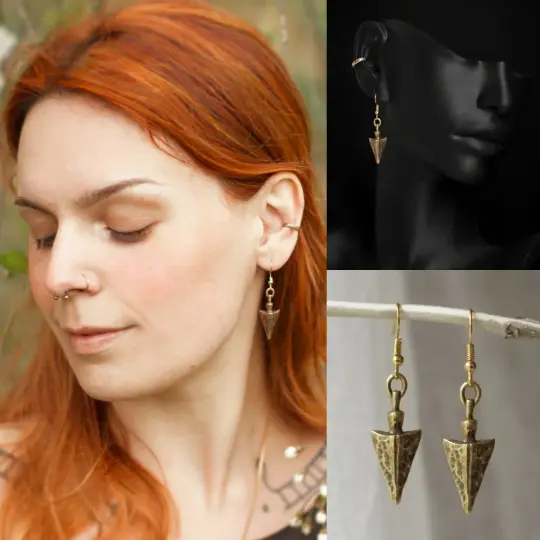 SKADI Bronze & Gold plated Earrings