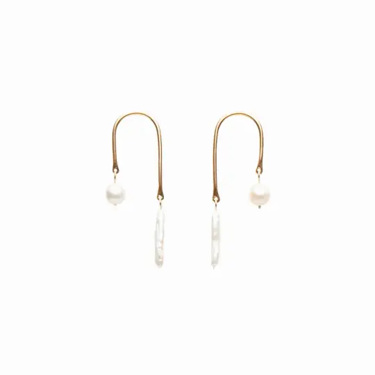 Arc Pearl Earrings