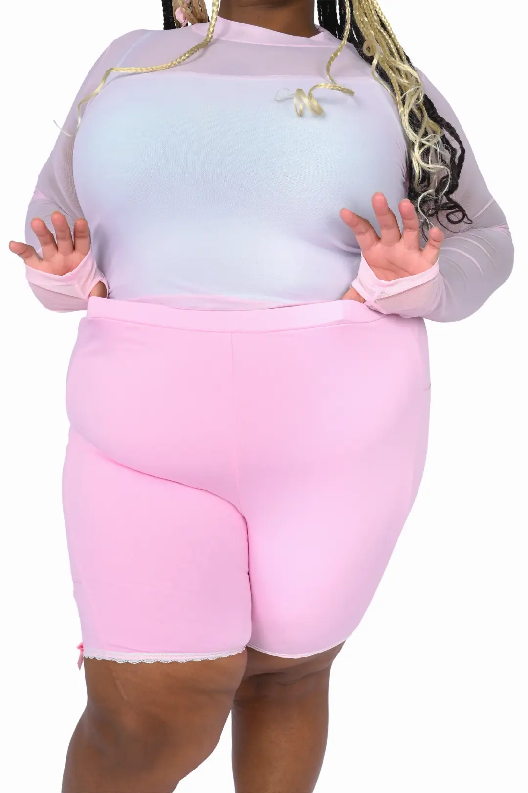 Basics Biker Shorts - Pink