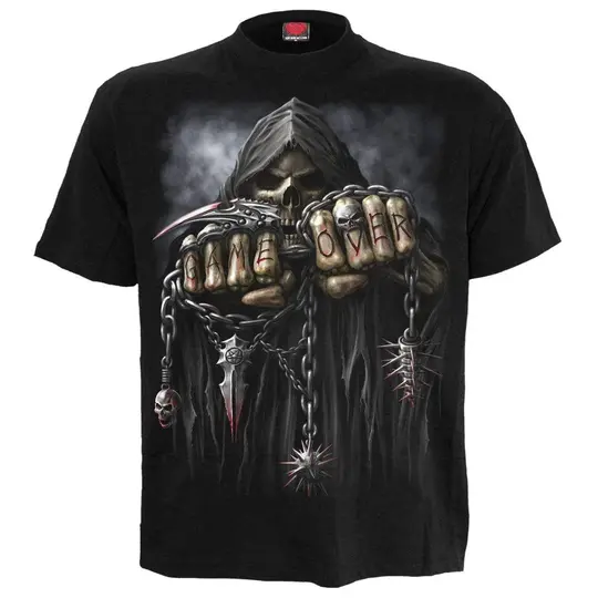 GAME OVER T-Shirt Black - Top Quality 100% Cotton