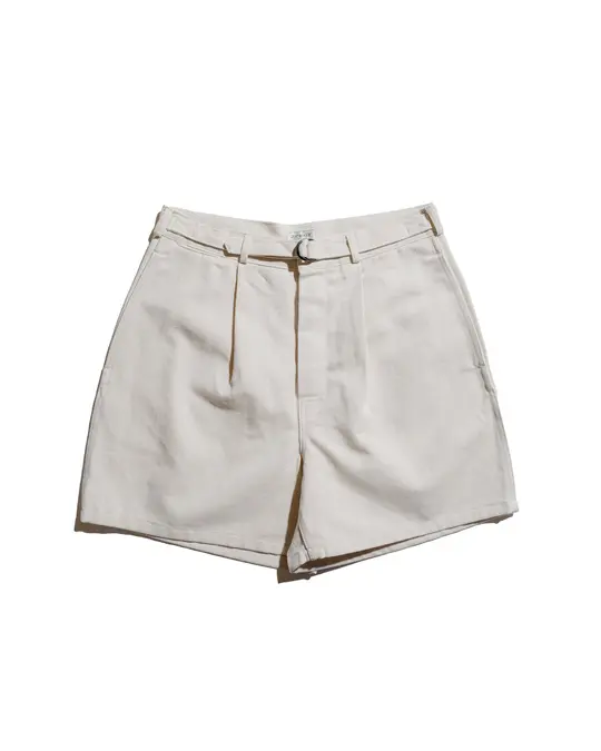 The Real McCoy's MP25014 Belted Shorts / Cotton-Hemp Beige