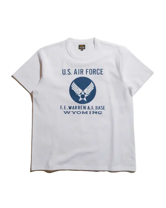 The Real McCoy's MC25007 Military Tee / F.E. Warren Base White