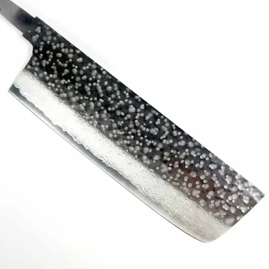 Makoto Kurosaki VG7 Tsuchime Damascus Nakiri No Handle