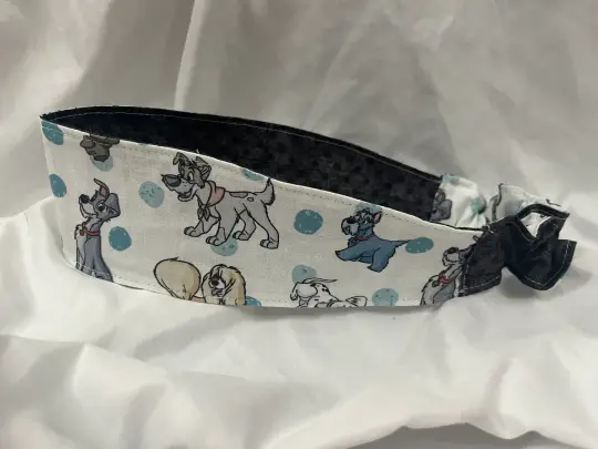 Animated Dogs Reversible Headband