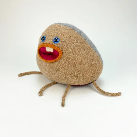 Spud the my friend monster handmade stuffed animal plush