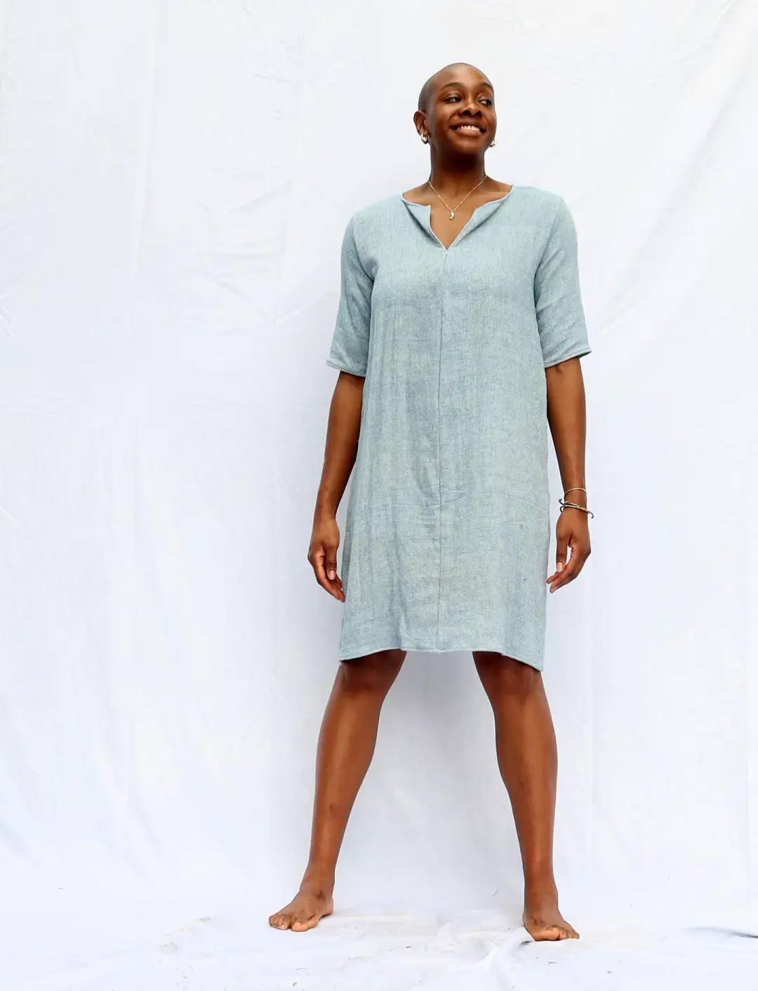 Handwoven - Sita Shift Short Dress