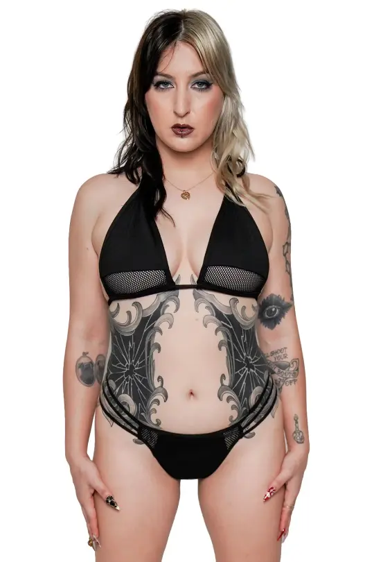 Dark Wave Bikini Top