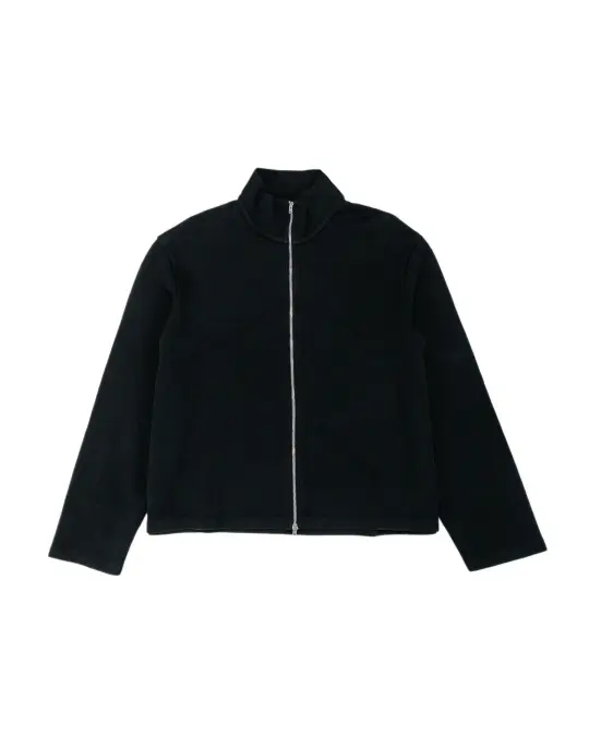 Our Legacy Shrunken Full Zip Black Athletic Rib