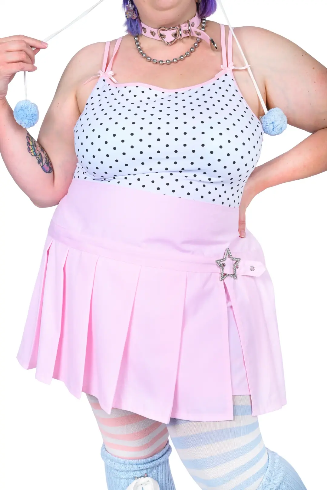 Hailey Pleated Skirt - Pink