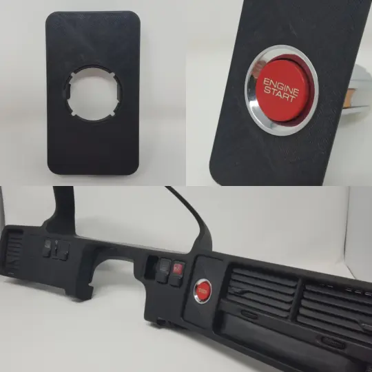 90-93 Acura Integra S2000 Push Button Start Panel (Climate Control Slot)