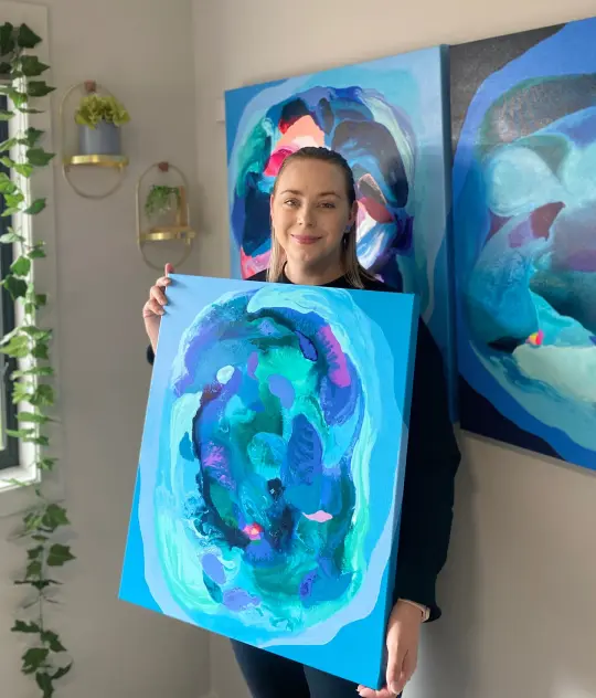 Original Artwork - Indigo Reef 61 x 51cms