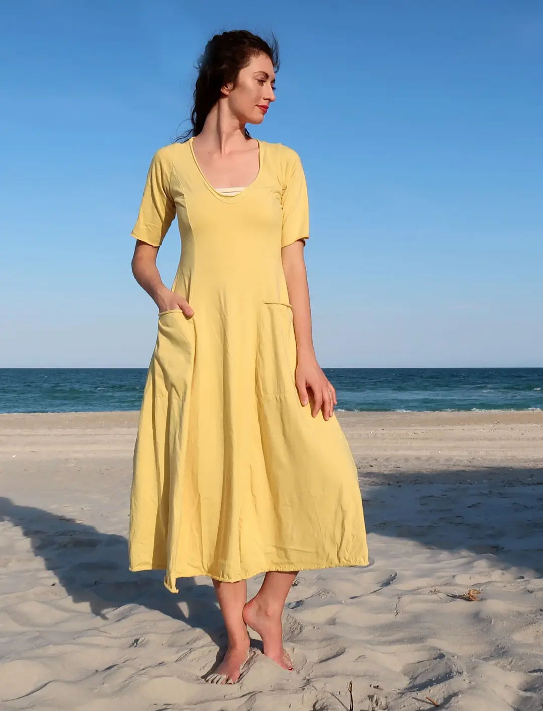 Ritual Perfect Pockets Below Knee Dress